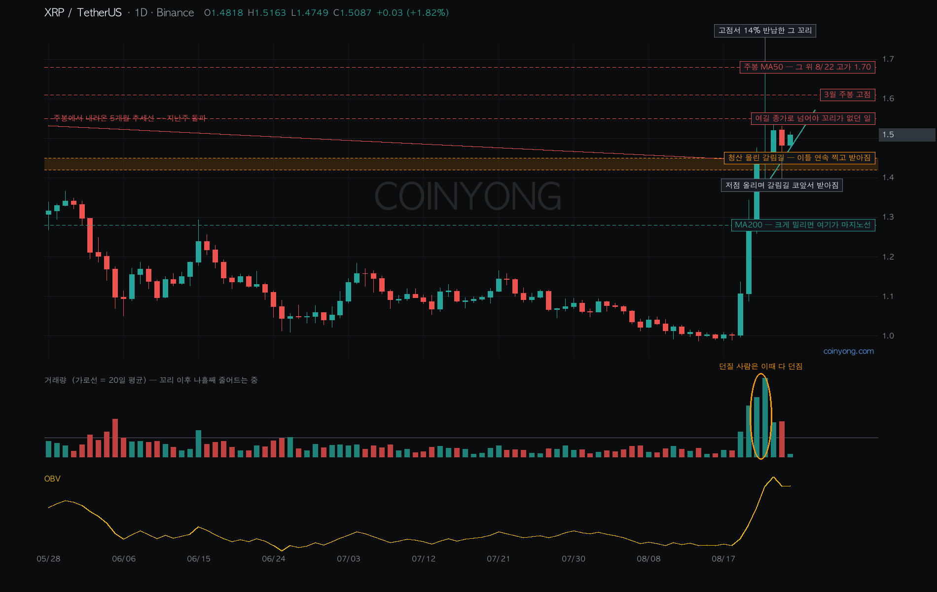 XRP 分析チャート