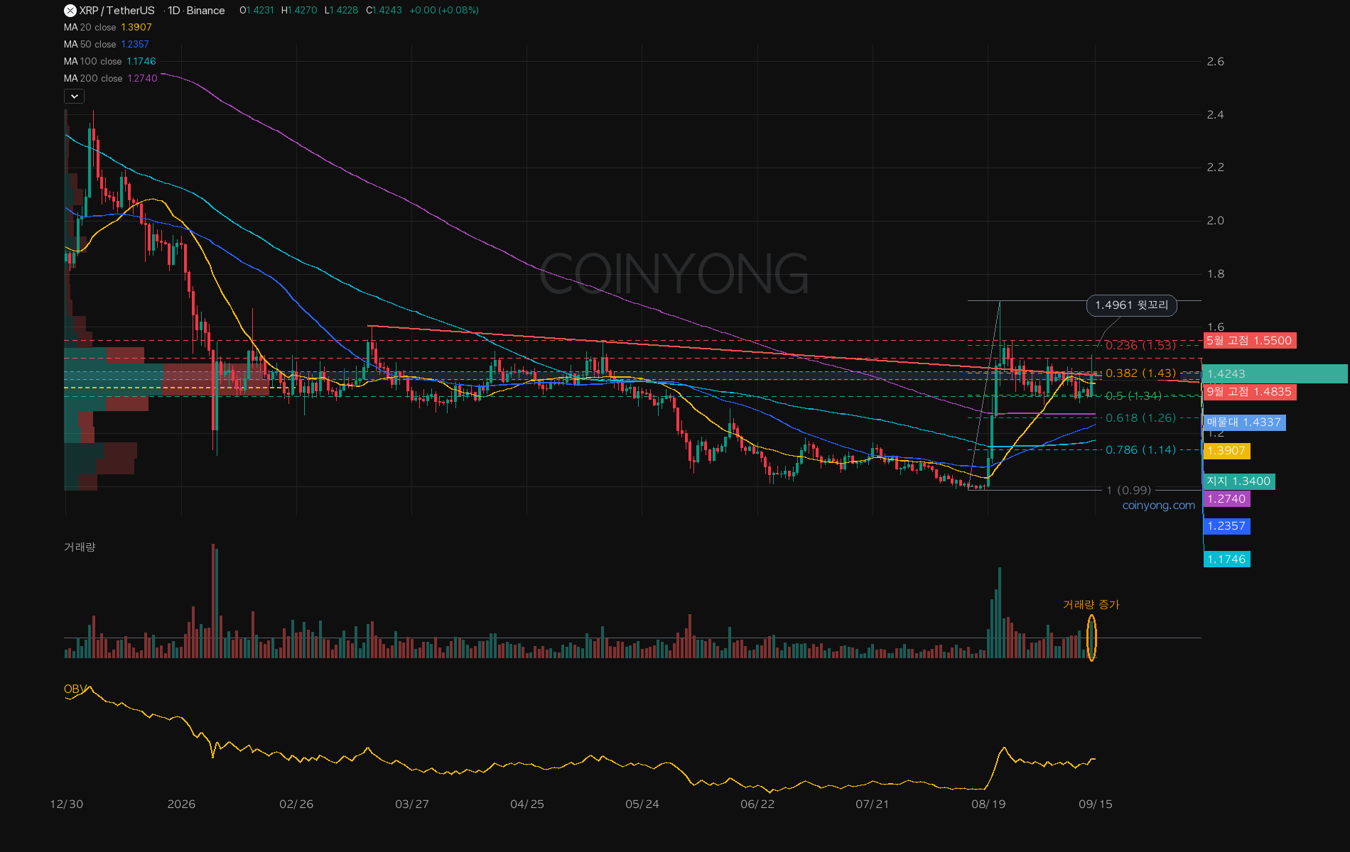 XRP 分析チャート