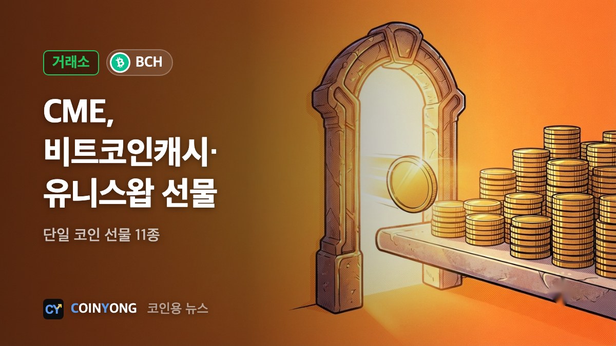 CME, 비트코인캐시·유니스왑 선물 출시…코인 선물 11종