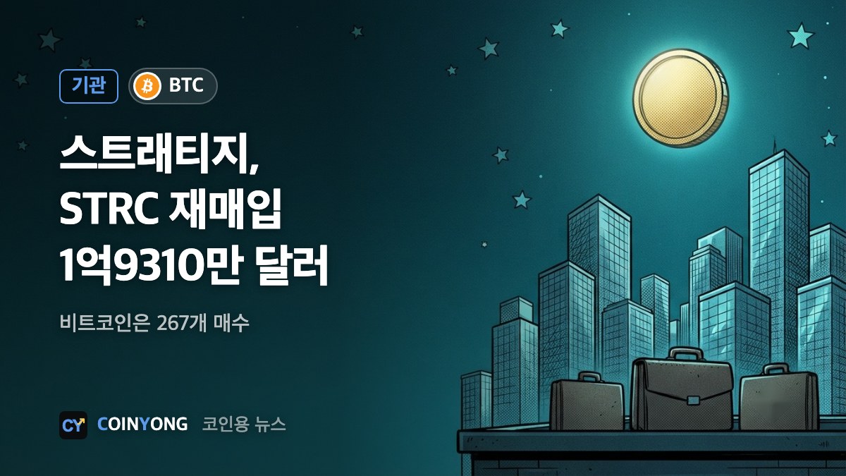 STRC 1억9310만 달러 되산 스트래티지, 한도 30억 달러로