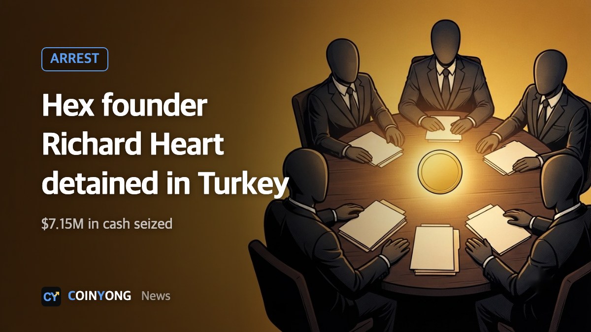 Hex founder Richard Heart detained in Turkey; police seize $7.15 million in cash