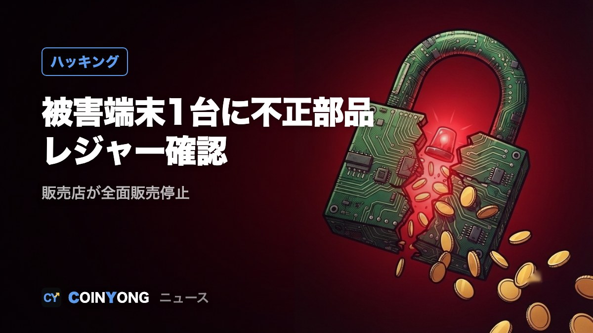 レジャー、被害端末1台に不正部品を確認 販売店CryptoBilisが販売停止
