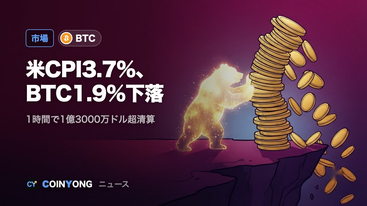 米9月CPIが予想上回る ビットコイン8万2000ドル台に下落