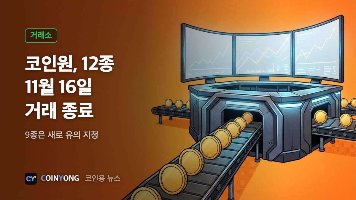 코인원, 엑스패스·갤럭시아 등 12종 11월 16일 거래 종료