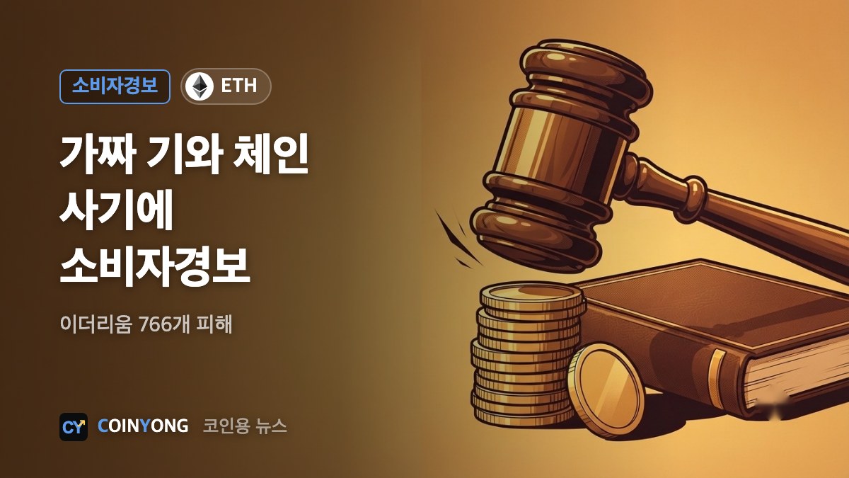 금감원, '가짜 기와 체인' 소비자경보…이더리움 766개 피해