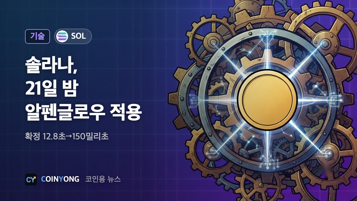 솔라나, 21일 밤 '알펜글로우' 적용…확정 12.8초→150밀리초