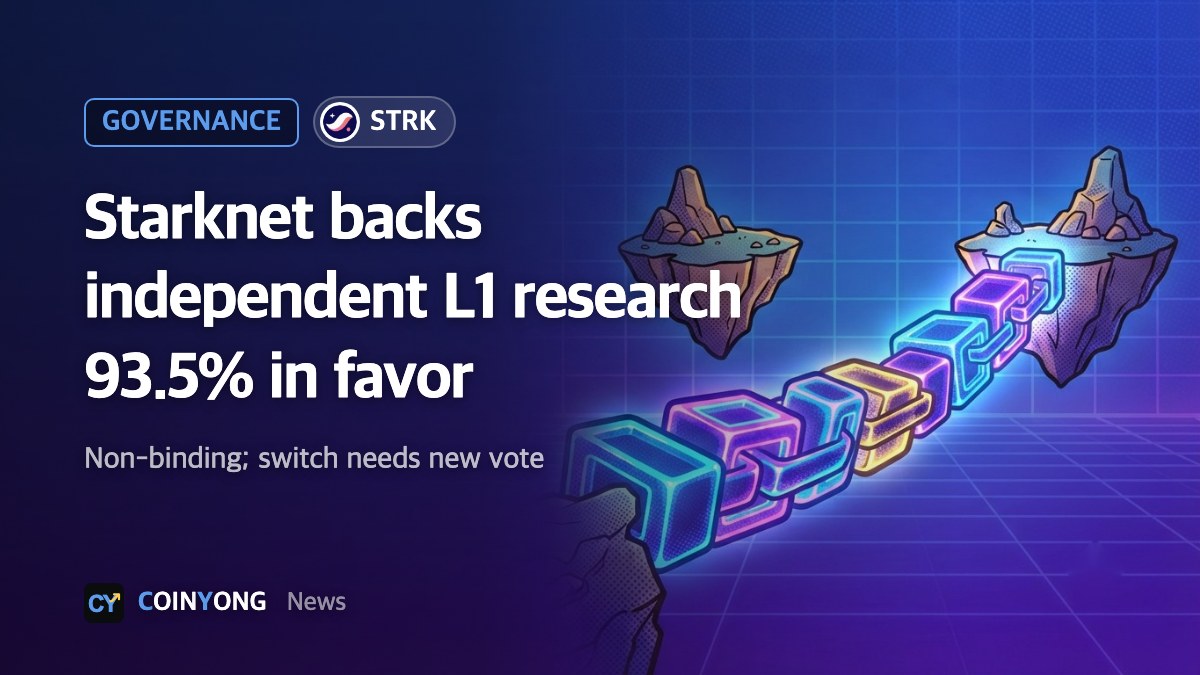 Starknet poll backs research into independent post-quantum L1 with 93.5% support