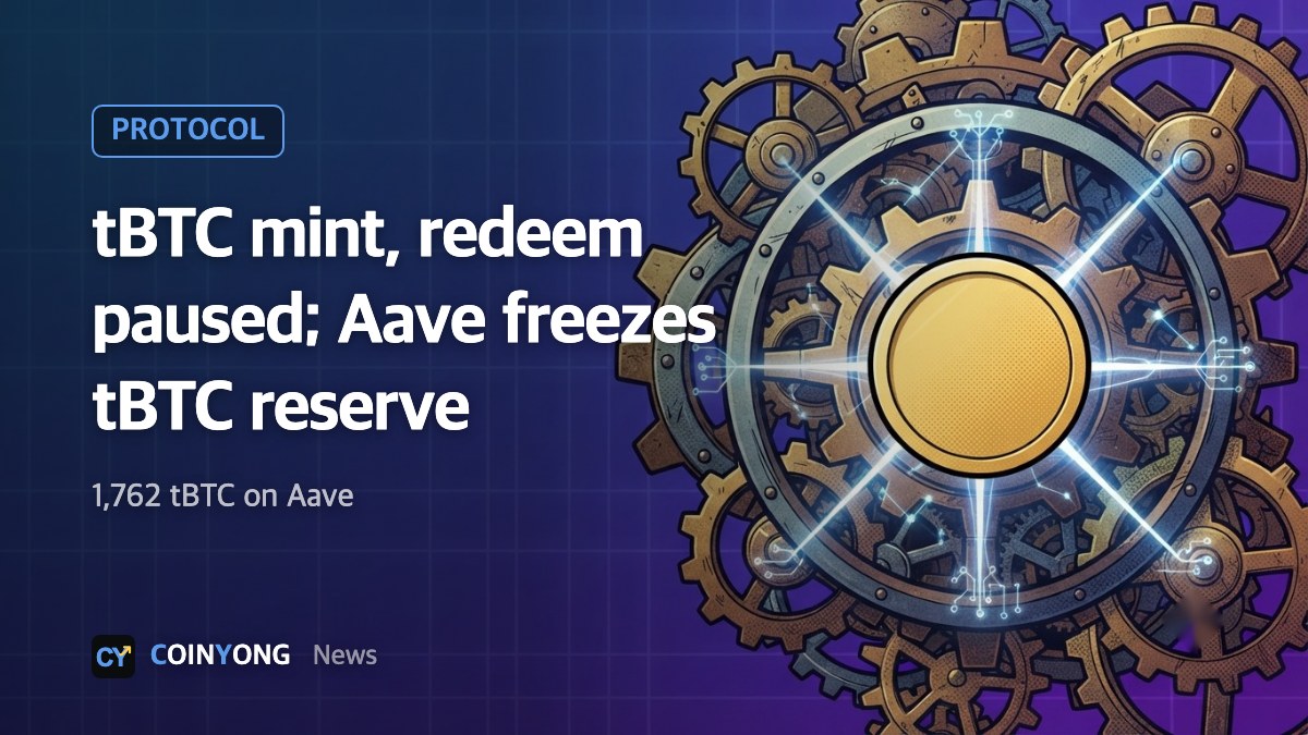 Threshold pauses tBTC minting and redemptions; Aave freezes tBTC reserve