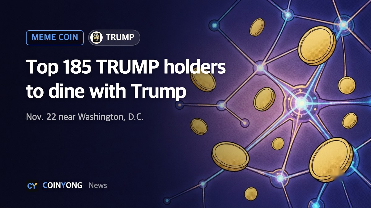 Top 185 Official Trump meme coin holders to dine with Trump on Nov. 22