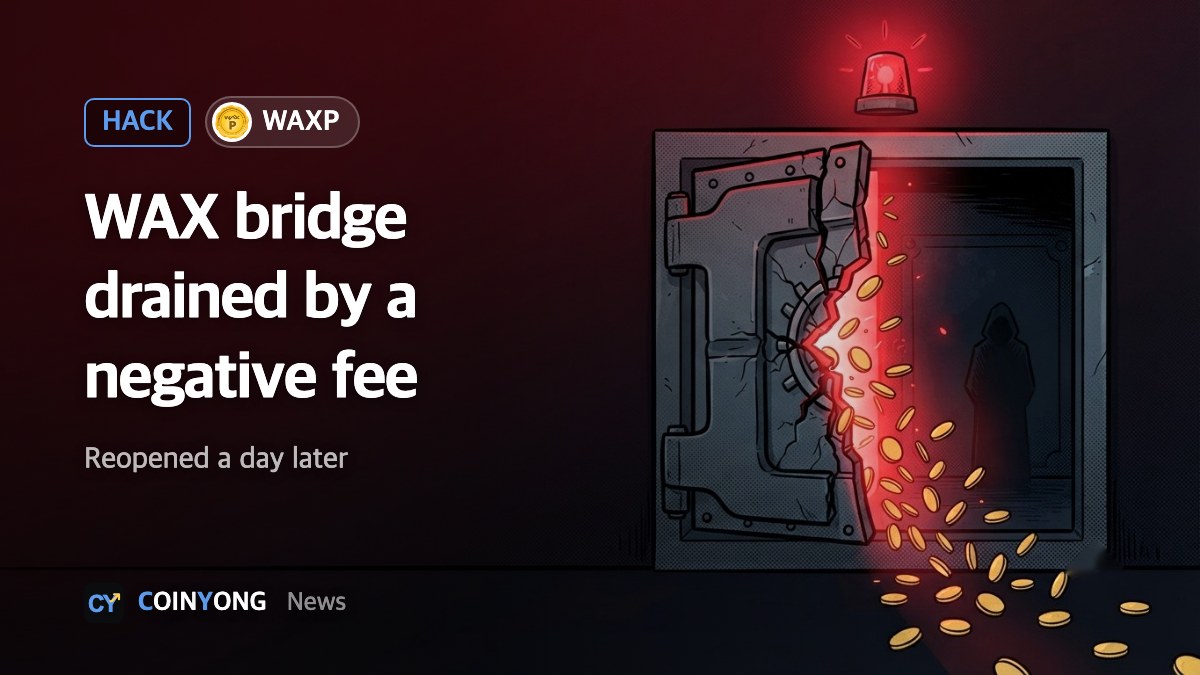 WAX bridge drained through a negative-fee bug, reopens a day later