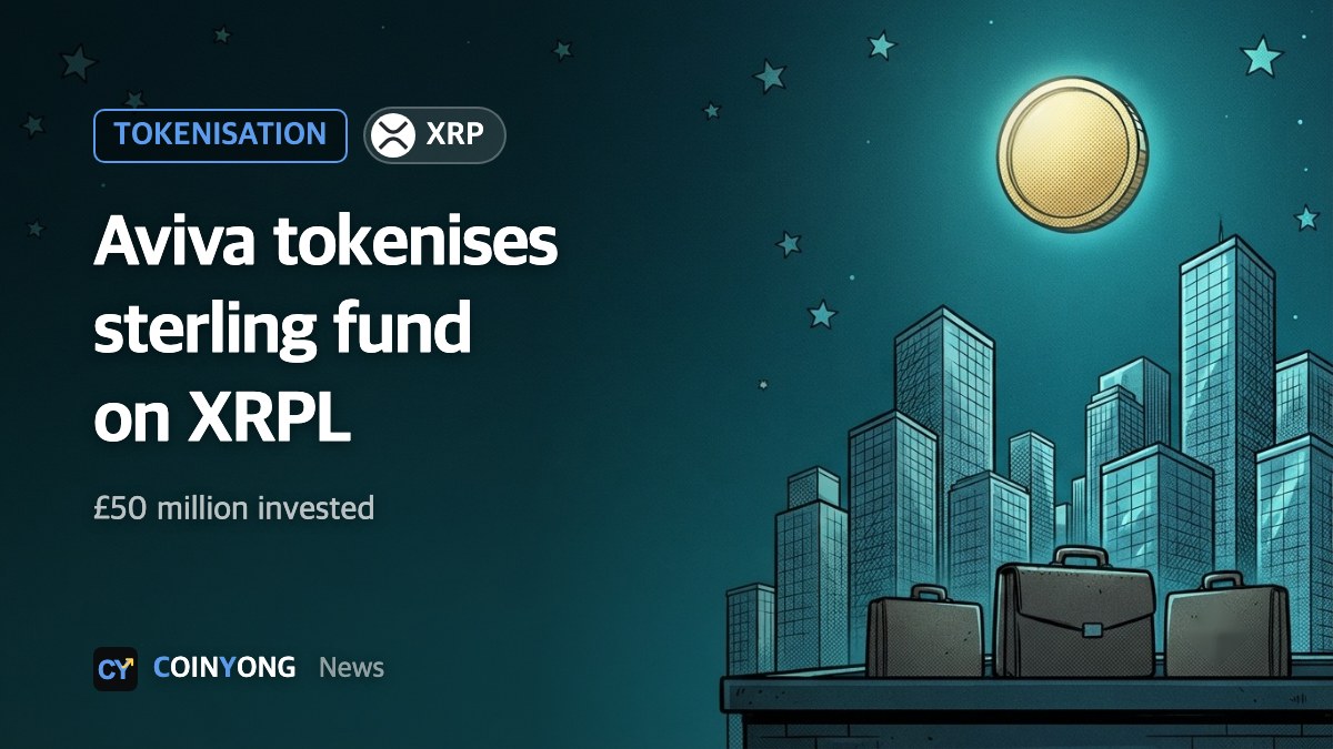 Aviva Investors tokenises sterling money fund on XRPL; Aviva invests £50 million